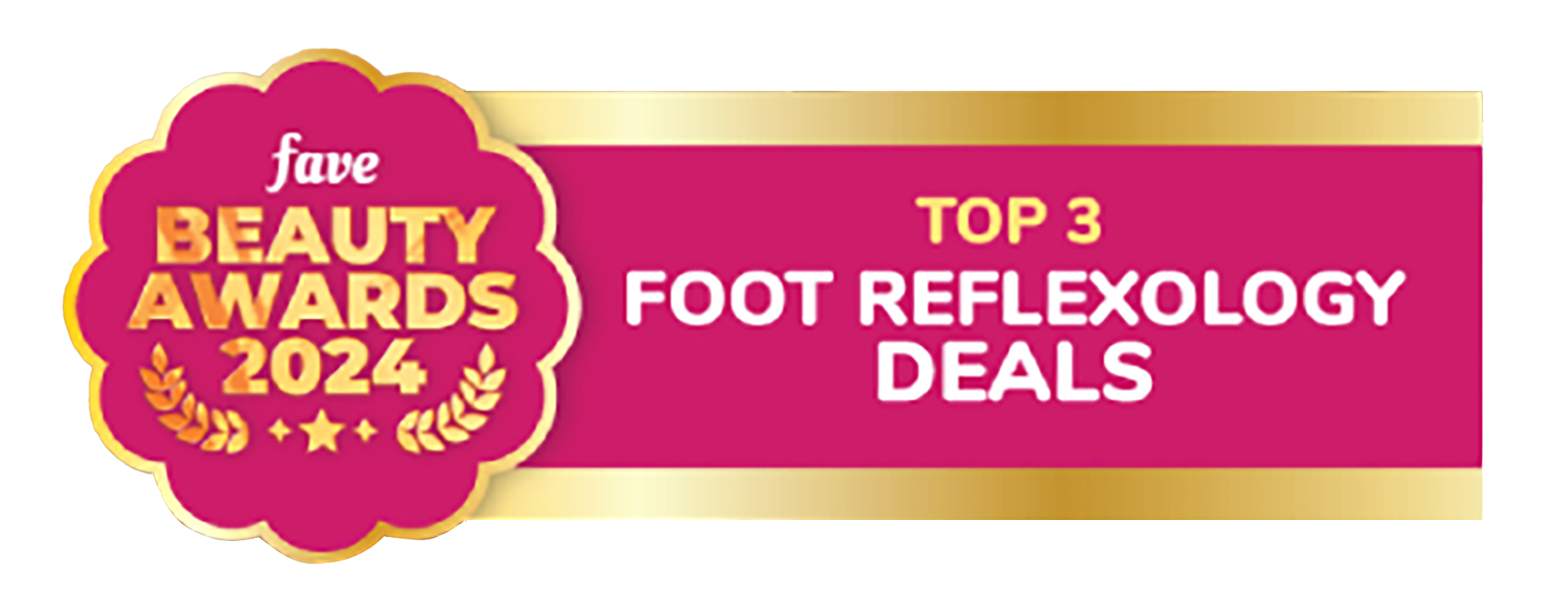 Fave Beauty Awards 2024 Logo - Top 3 Foot Reflex Deals