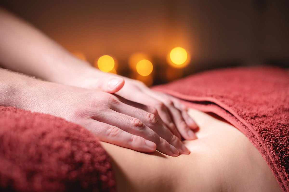 Spa massage session to ease tension and promote relaxation